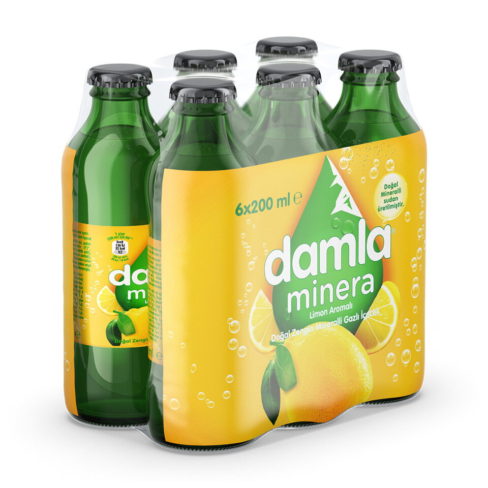 DAMLA AROMALI MADEN SU 6*200 ML-LİMON